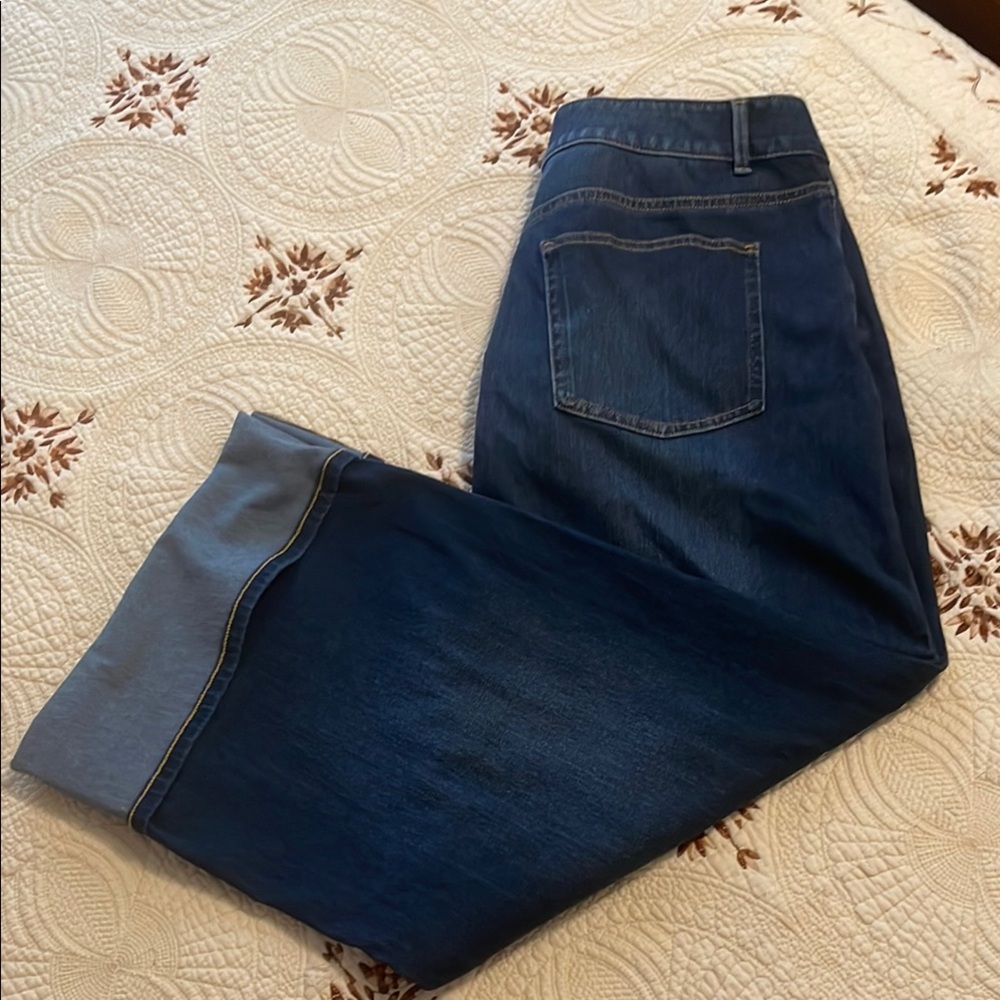 HALARA Blue Relaxed Jeans Classic Style